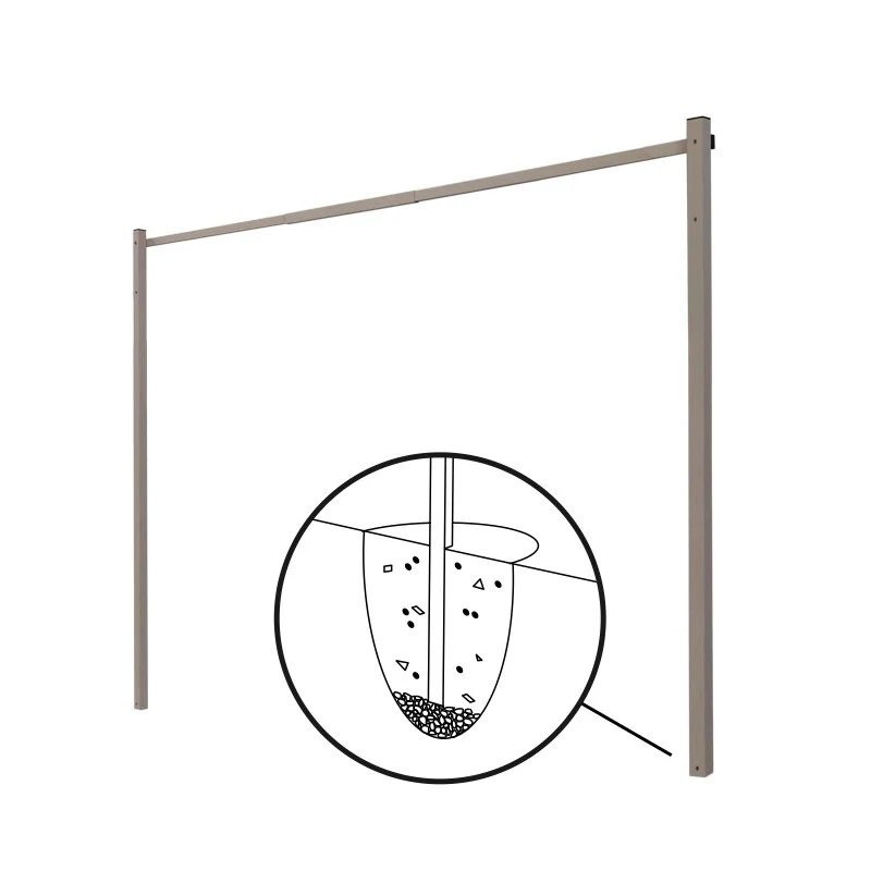 7 Line Folding Ground Mount Clothesline - Couples - Image 11