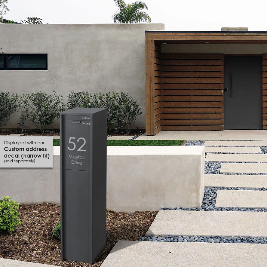 Austin Parcel Pillar Letterbox - Charcoal - Image 25