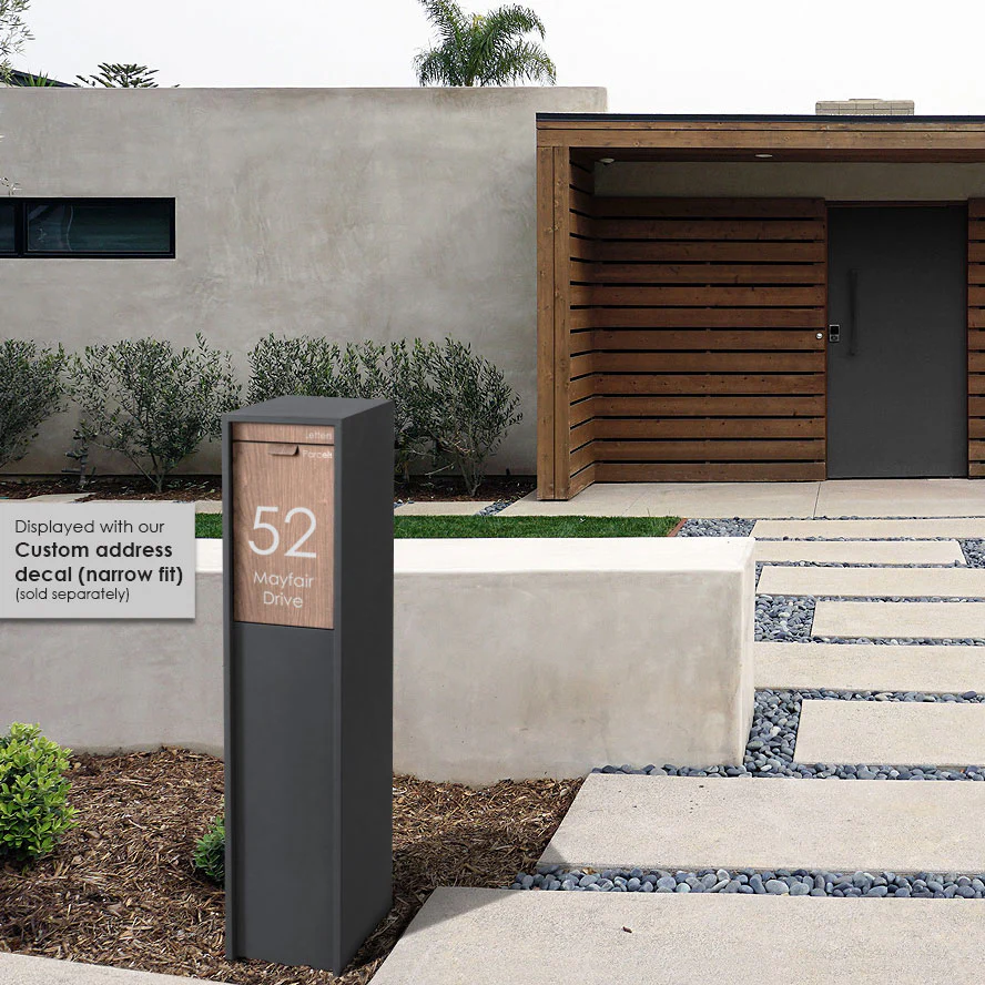 Austin Parcel Pillar Letterbox - Charcoal - Image 30