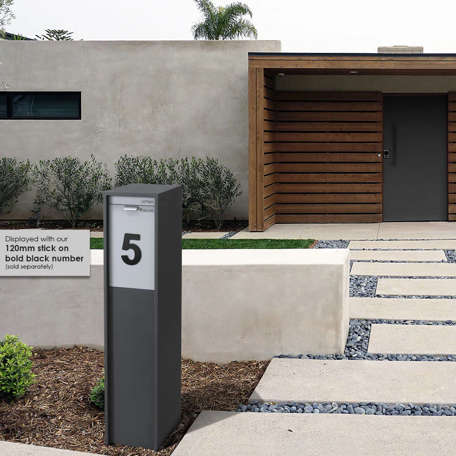 Austin Parcel Pillar Letterbox - Charcoal - Image 34