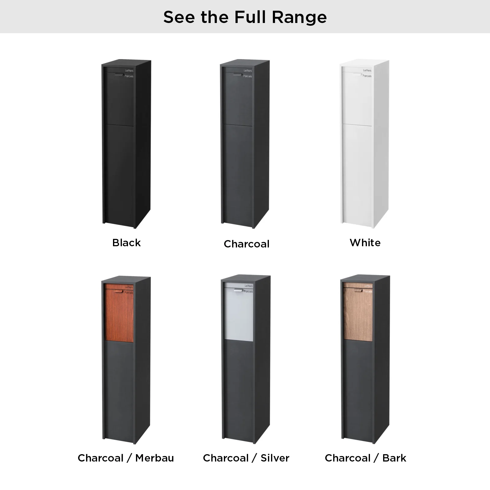 Austin Parcel Pillar Letterbox - Black - Image 16
