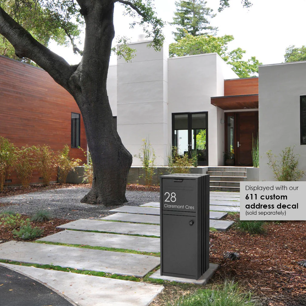 Bondi Parcel Pillar Letterbox - Charcoal - Image 15