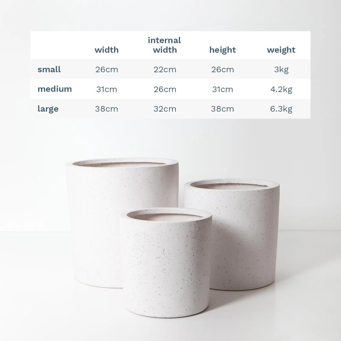 Bondi Plant Pot - White Terrazzo - Image 17