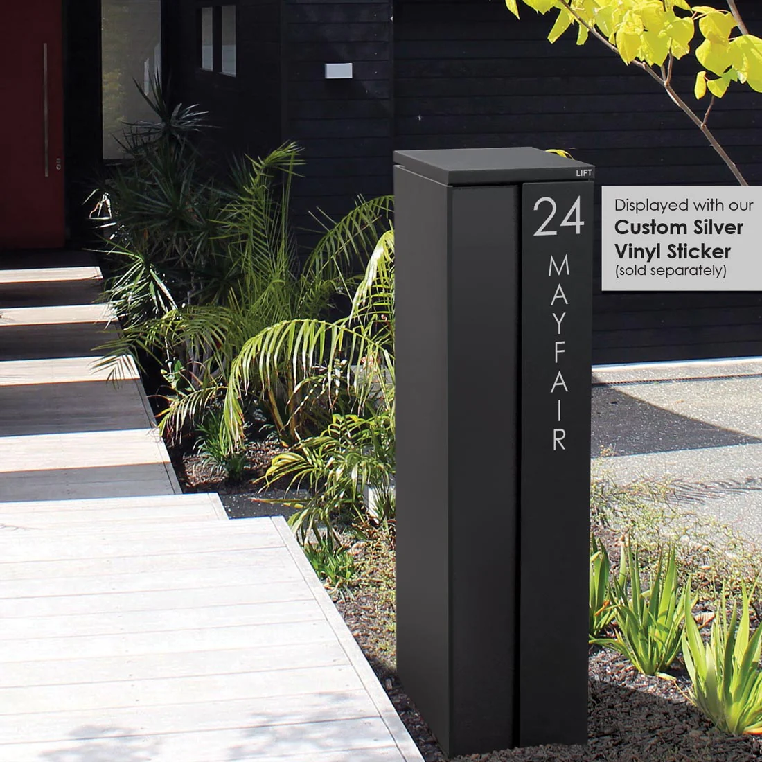 Camden Parcel Pillar Letterbox - Black - Image 17