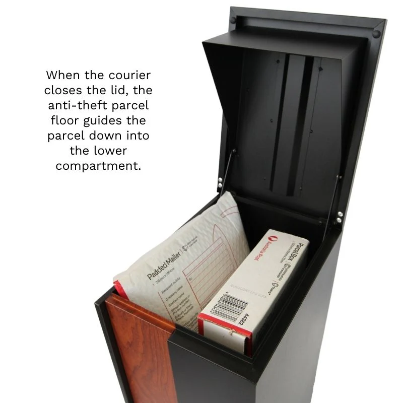 Camden Parcel Pillar Letterbox - Charcoal - Image 25