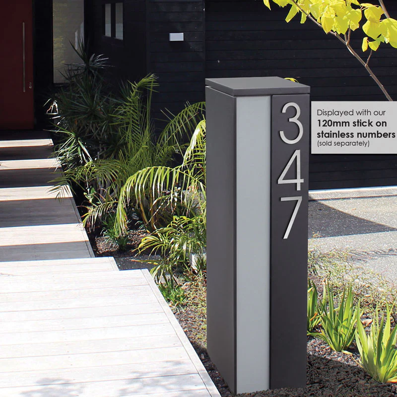 Camden Parcel Pillar Letterbox - Charcoal - Image 35