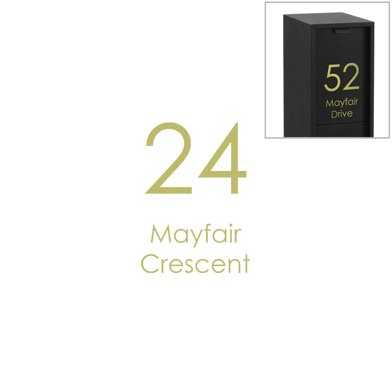 Custom Address Decal Sticker - Narrow - Image 4