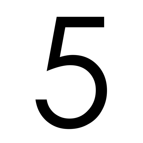 Decal Sticker House Numbers 110mm - Black - Image 12