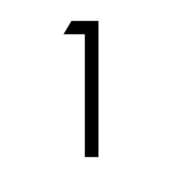 Decal Sticker House Numbers 110mm - Black - Image 13