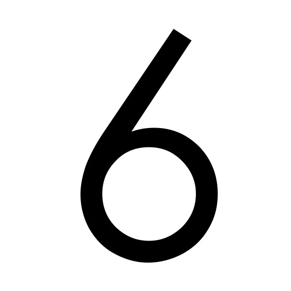 Decal Sticker House Numbers 150mm - Black - Image 10