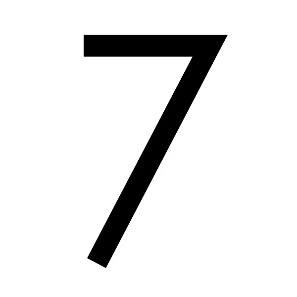 Decal Sticker House Numbers 150mm - Black - Image 11