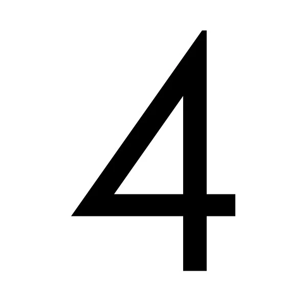 Decal Sticker House Numbers 150mm - Black - Image 17