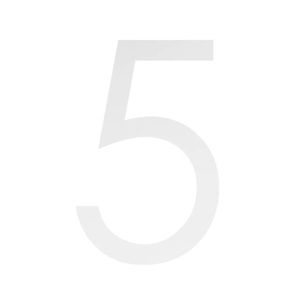 Decal Sticker House Numbers 50mm - Reflective - Image 7
