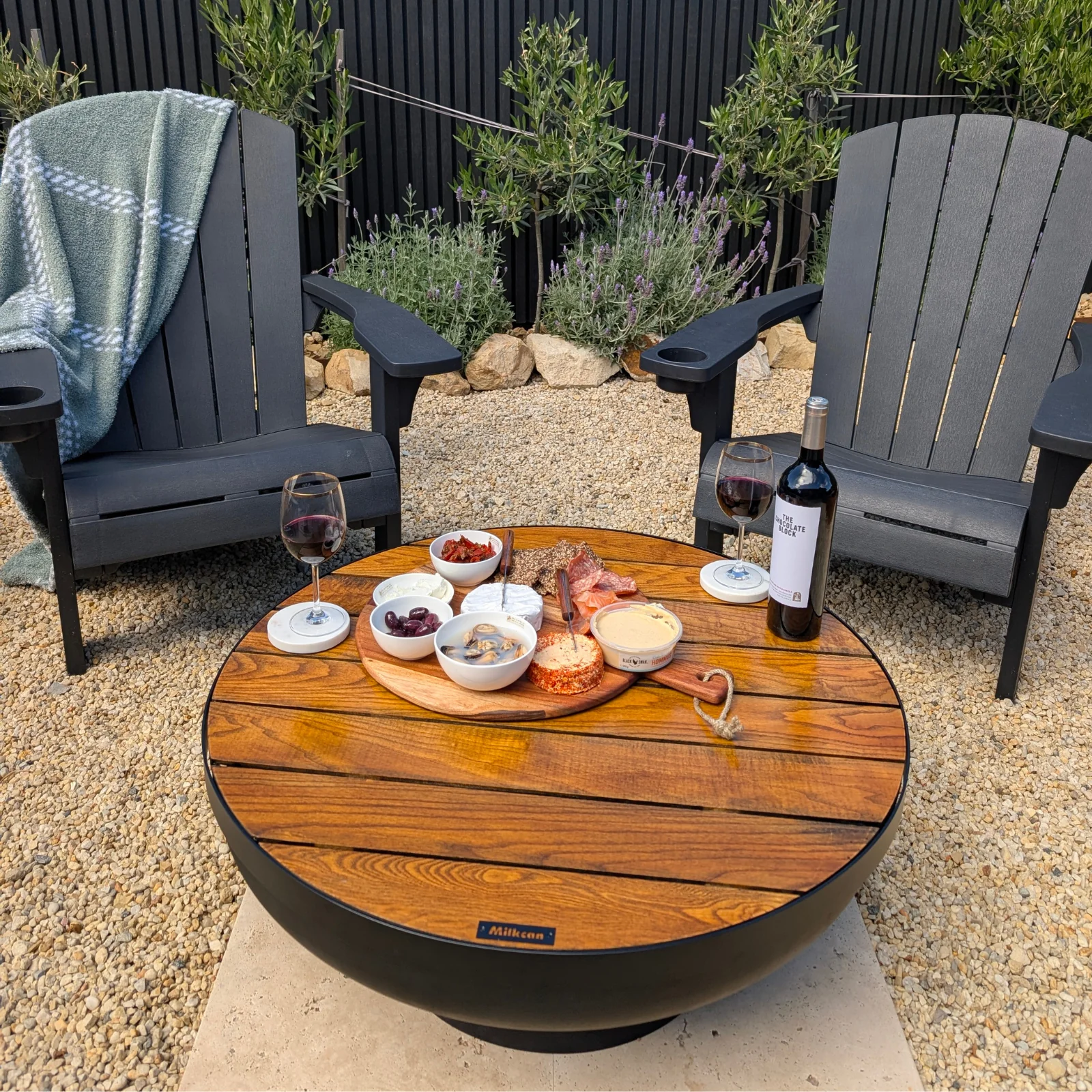 Fire Pit Timber Table 80 - Image 6