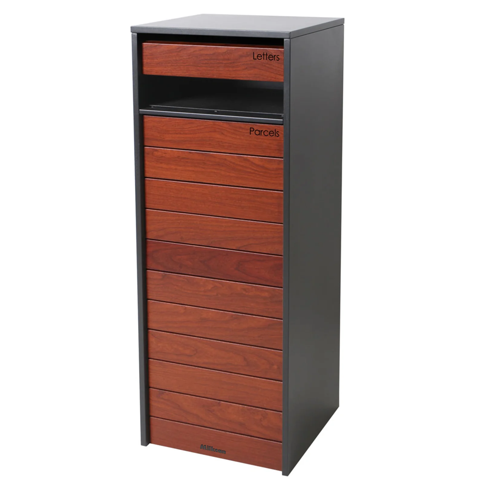 Hamilton Parcel Pillar Letterbox - Charcoal - Image 9
