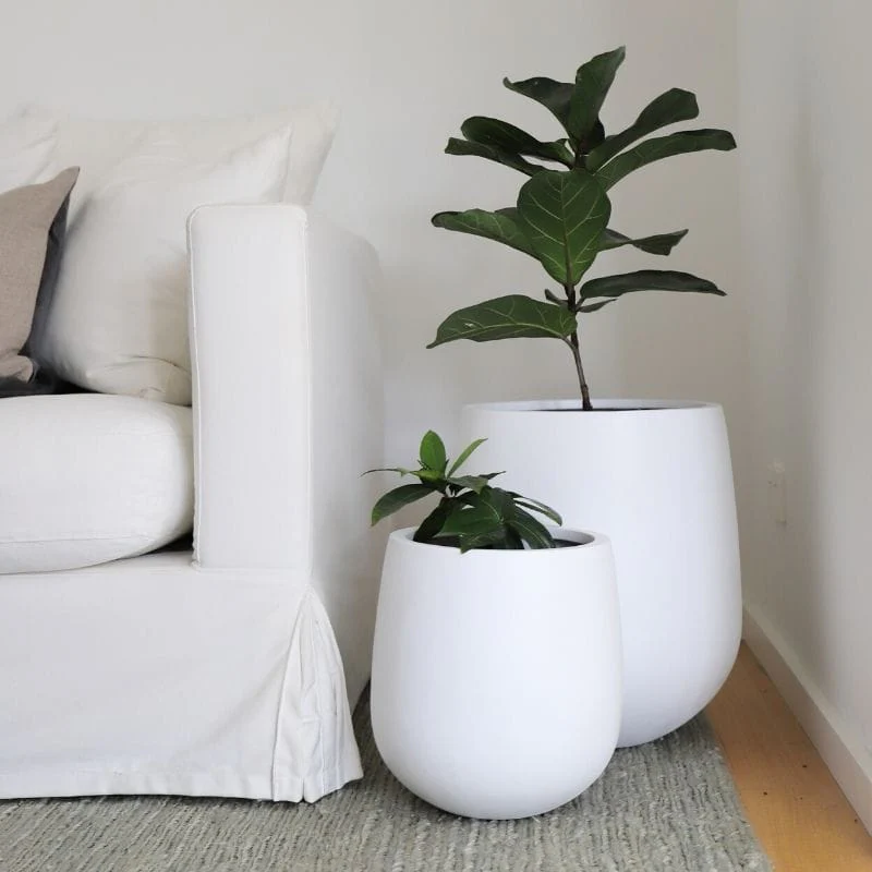 Malibu Plant Pot - White - Image 7