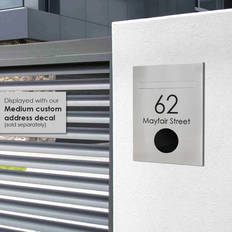 Monza Brick Letterbox - Stainless Steel - Image 10