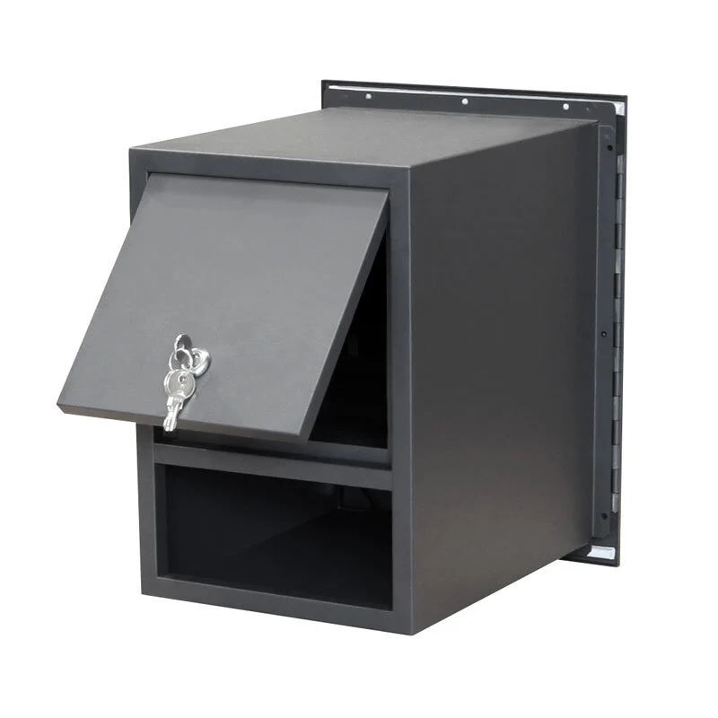 Monza Parcel Brick Front Open Letterbox - Stainless Steel - Image 4