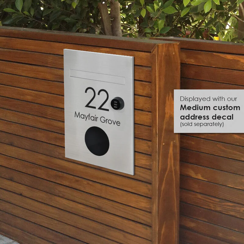 Monza Parcel Fence Letterbox - Stainless Steel - Image 7