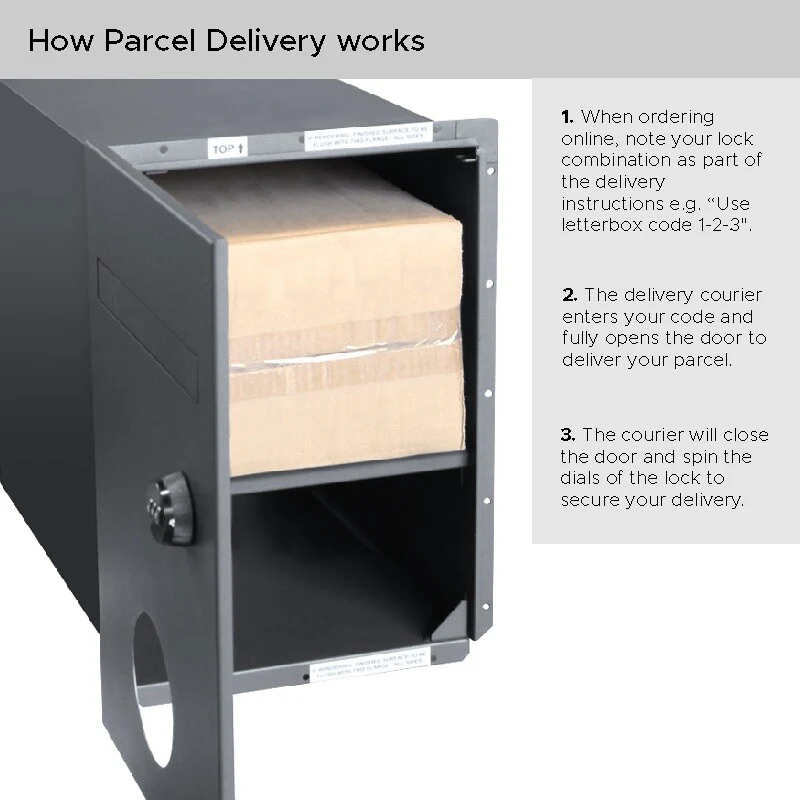 Monza Parcel Fence Letterbox - Image 12