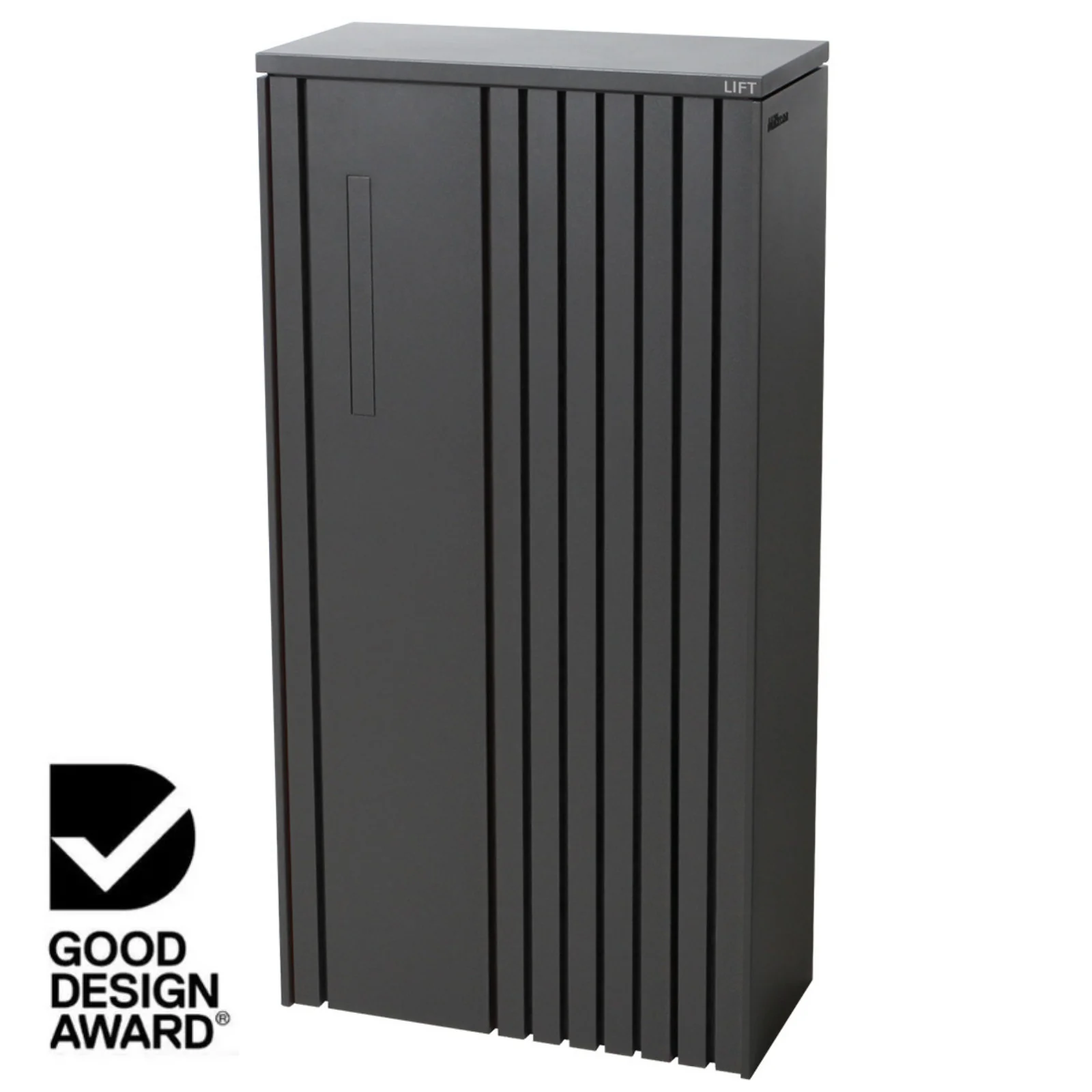 Noosa Extra Wide Parcel Pillar Letterbox - Charcoal - Image 24