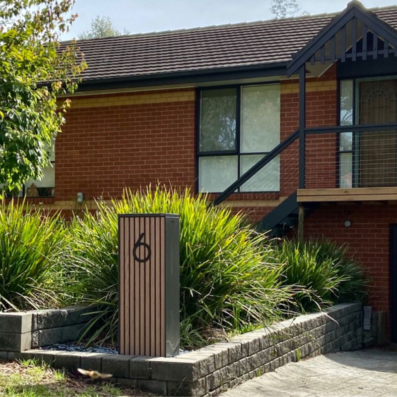 Noosa Parcel Pillar Letterbox - Charcoal - Image 5