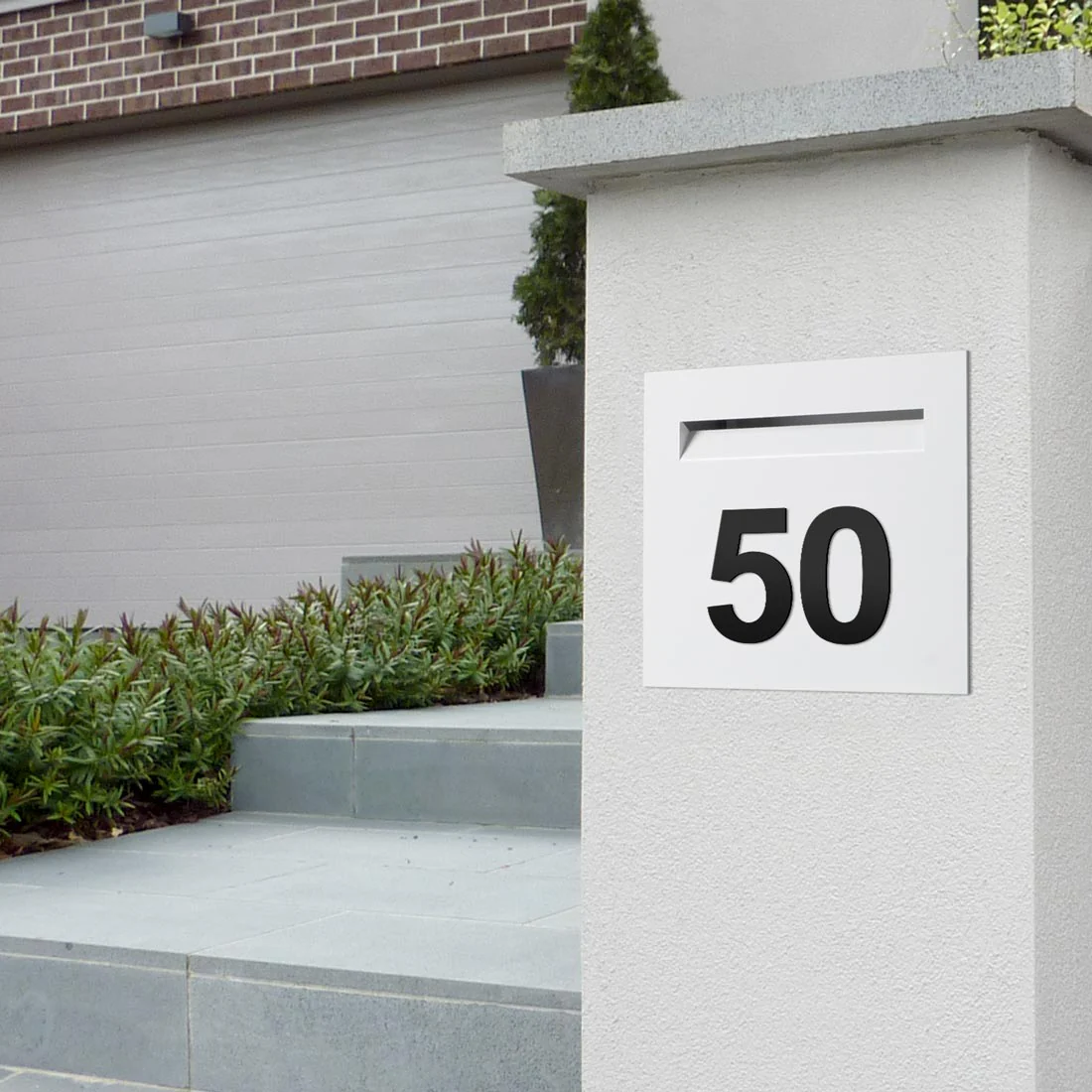 Stick on Bold House Numbers 120mm - Black - Image 26