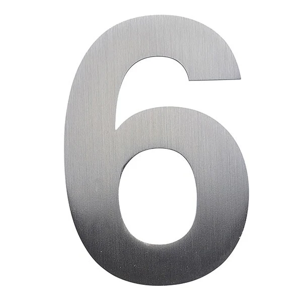 Stick on Bold House Numbers 120mm - Stainless Steel - Image 13