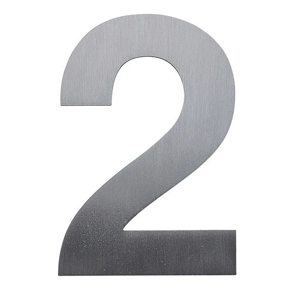Stick on Bold House Numbers 120mm - Stainless Steel - Image 19