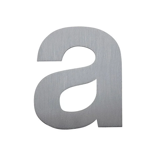 Stick on Bold House Numbers 120mm - Stainless Steel - Image 3