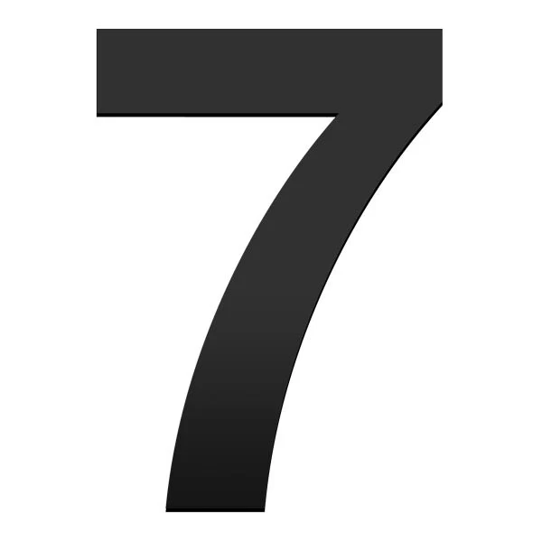 Stick on Bold House Numbers 75mm - Black - Image 13