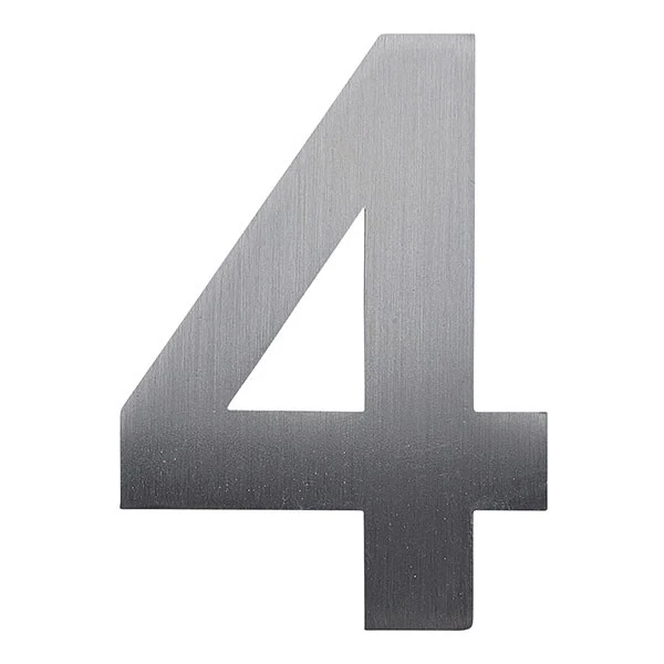 Stick on Bold House Numbers 75mm - Stainless Steel - Image 14