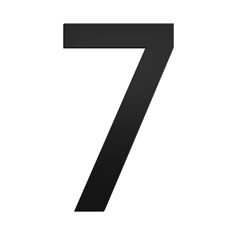 Stick On Medium House Numbers 50mm - Black - Image 13