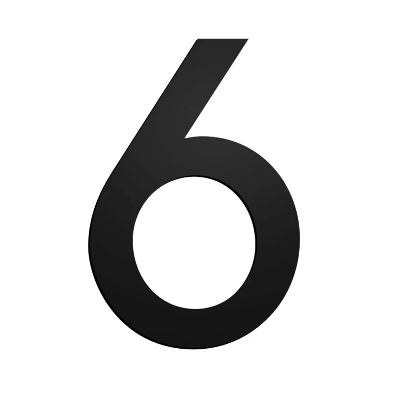 Stick On Medium House Numbers 50mm - Black - Image 14