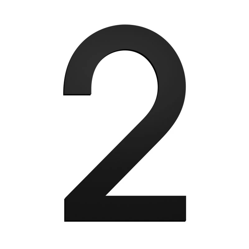 Stick On Medium House Numbers 50mm - Black - Image 7