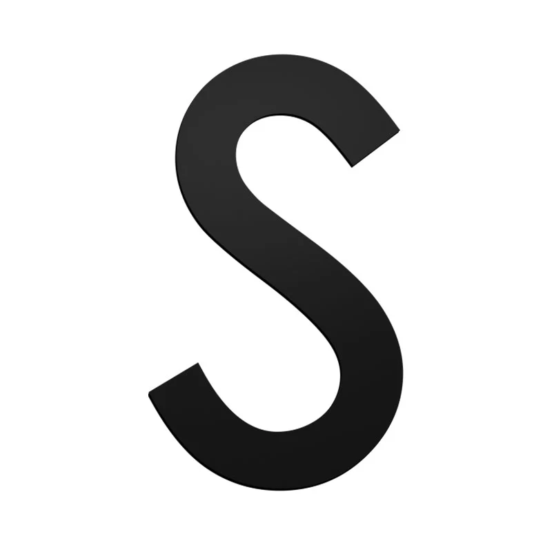 Stick On Medium Letters 50mm - Black - Image 21