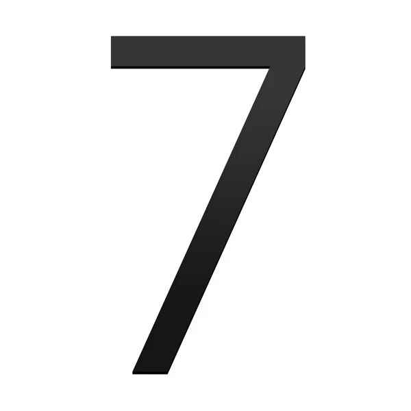 Stick on Slim House Numbers 120mm - Black - Image 15