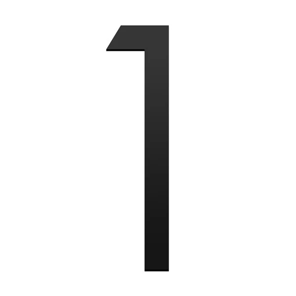 Stick on Slim House Numbers 120mm - Black - Image 19