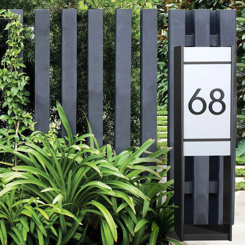 Stick on Slim House Numbers 120mm - Black - Image 25