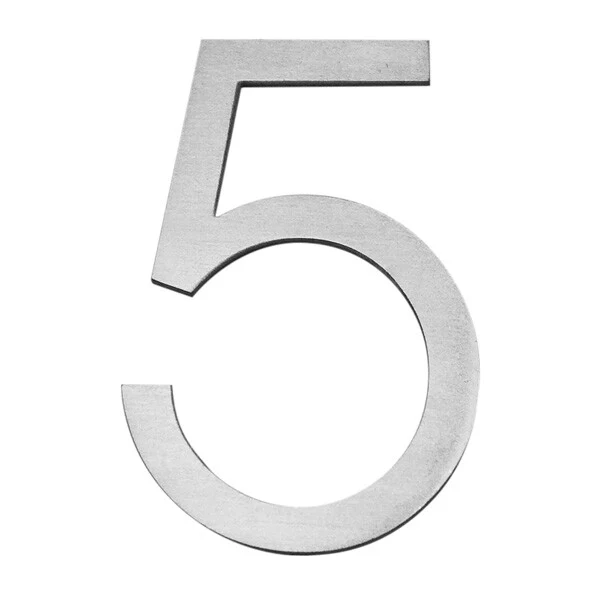 Stick on Slim House Numbers 120mm - Stainless Steel - Image 22