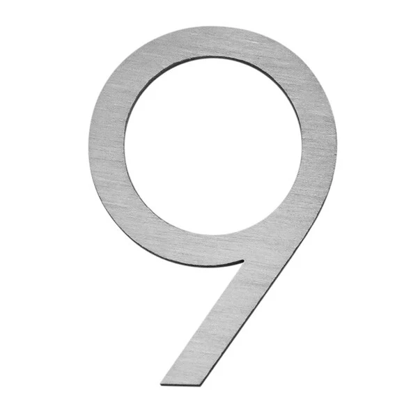 Stick on Slim House Numbers 200mm - Stainless Steel - Image 16