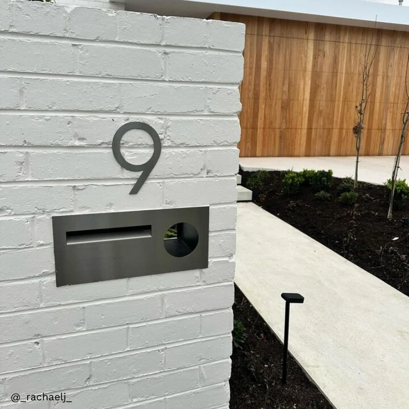 Stick on Slim House Numbers 200mm - Stainless Steel - Image 28