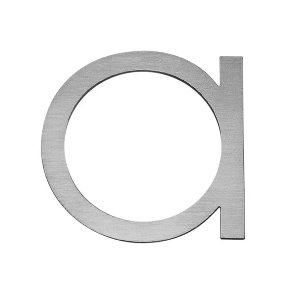Stick on Slim House Numbers 200mm - Stainless Steel - Image 3