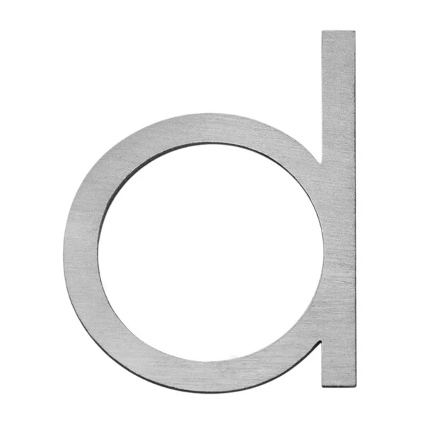 Stick on Slim House Numbers 200mm - Stainless Steel - Image 6