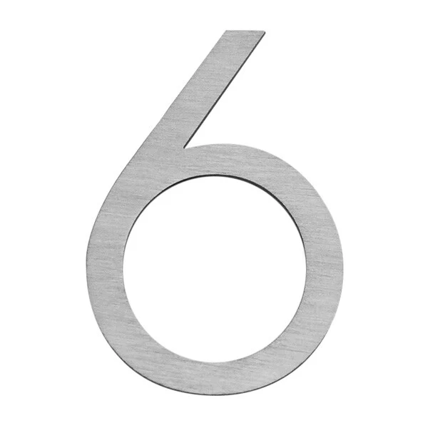 Stick on Slim House Numbers 75mm - Stainless Steel - Image 18