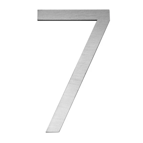 Stick on Slim House Numbers 75mm - Stainless Steel - Image 19