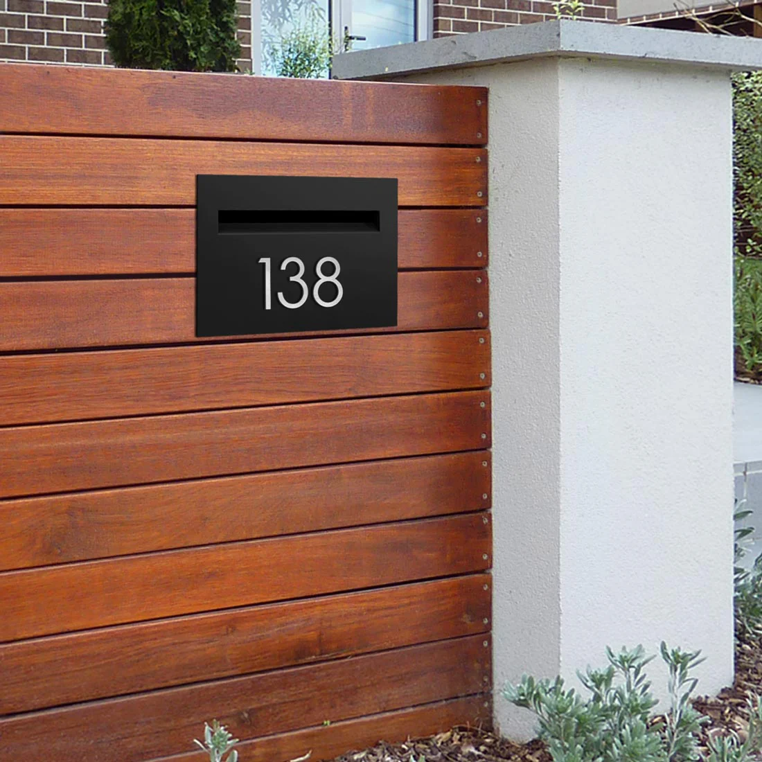 Stick on Slim House Numbers 75mm - Stainless Steel - Image 31