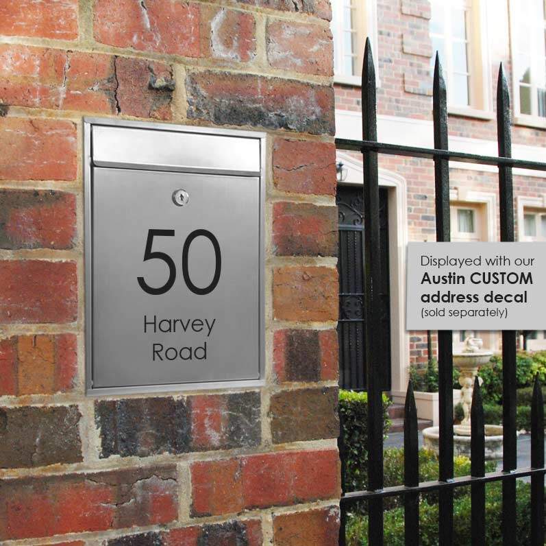 Tottenham Stainless Wall Mount Letterbox - Image 5