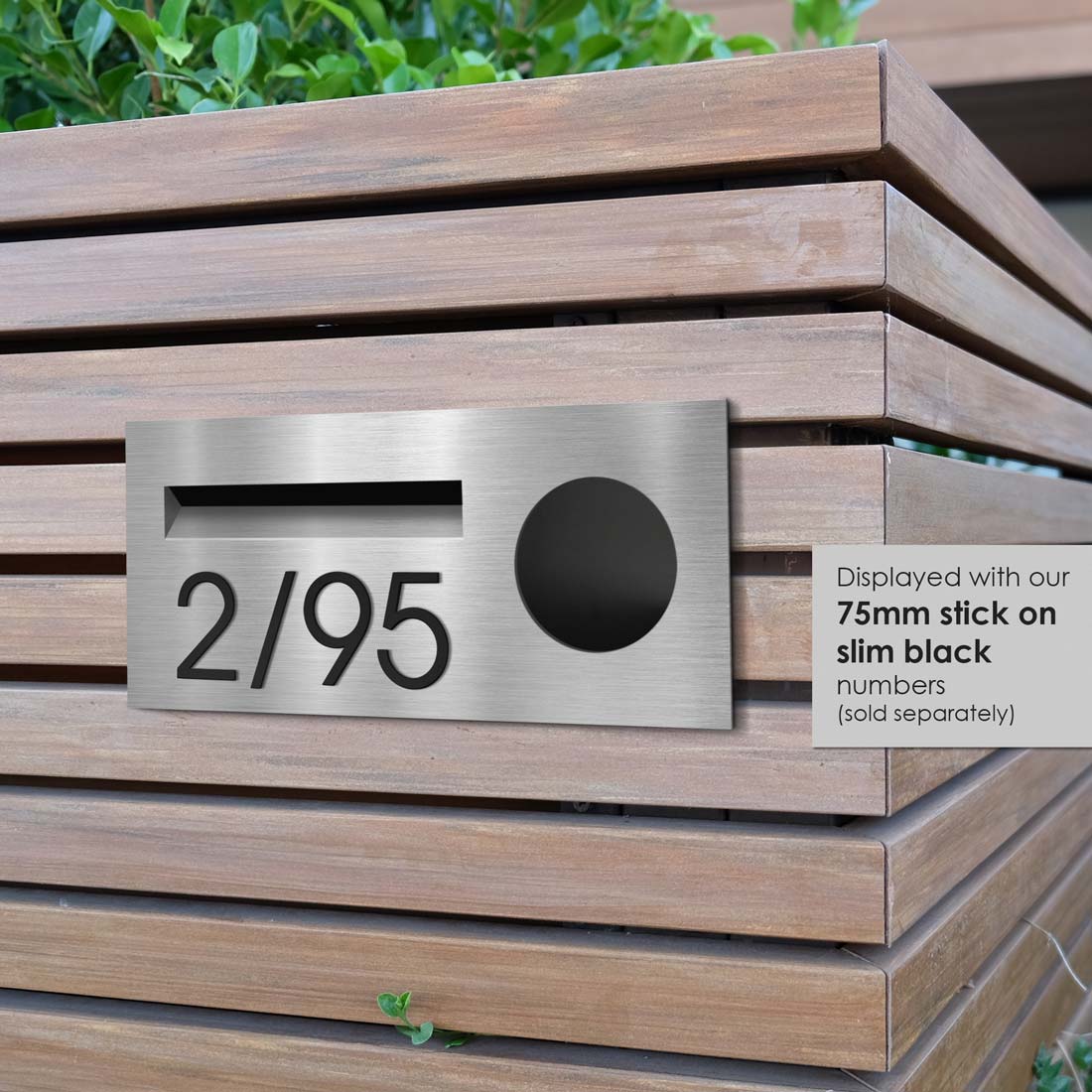 Windsor Fence/Brick Letterbox - Stainless Steel - Image 8